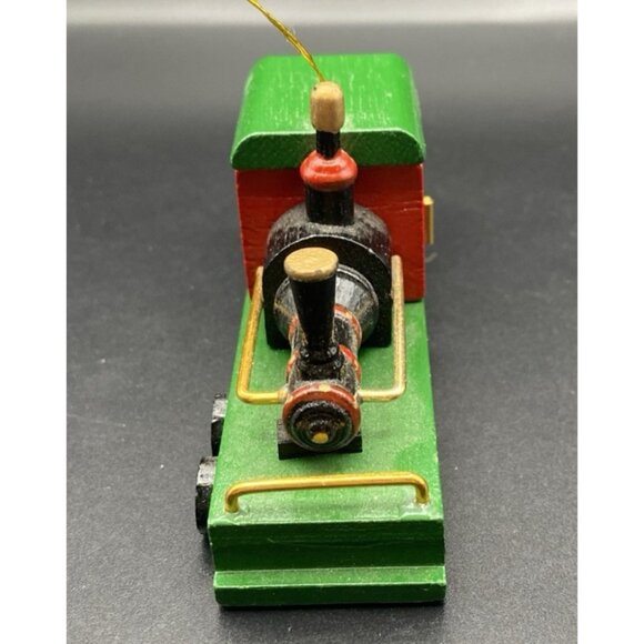 Roman Evergreen Express Wooden Train Ornament #25 Engine 1986 LocomotiveStickers - Picture 3 of 7